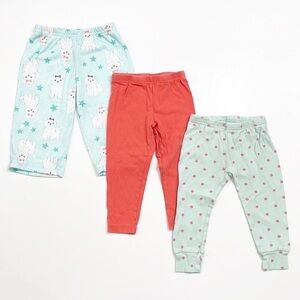 Carter's baby girls pajama bottoms/pants